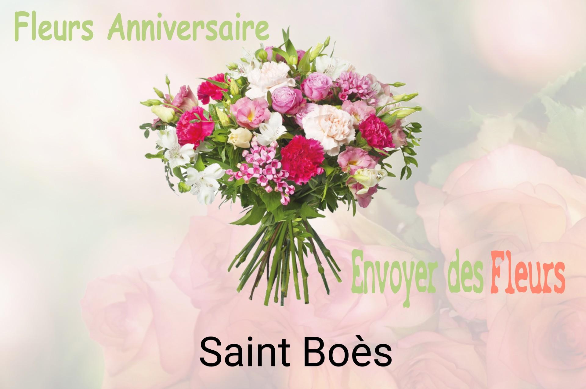 Bouquet de fleurs d’anniversaire livré à Saint-Boès